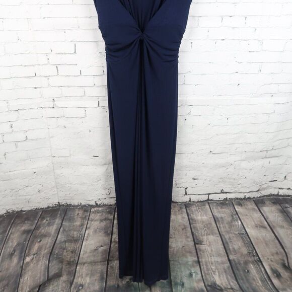 VINCE CAMUTO NAVY BLUE SHORT SLEEVE V NECK WIDE LEG JUMPSUIT SIZE XS - Picture 8 of 14